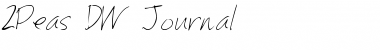 Download 2Peas DW Journal Font