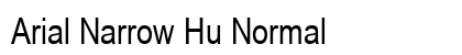 Arial Narrow Hu Normal Font Arial Narrow Hu Normal Font Preview