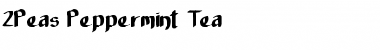 2Peas Peppermint Tea Font