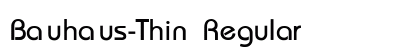 Bauhaus-Thin Regular