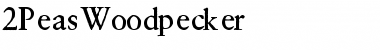 2Peas Woodpecker Font