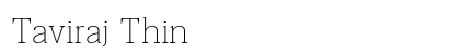 Taviraj Thin Preview