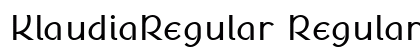 KlaudiaRegular Regular preview