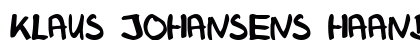 Klaus Johansens haandskrift Regular preview