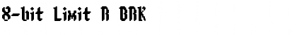 8-bit Limit R BRK Font
