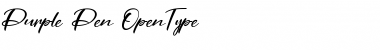 Purple Pen Font