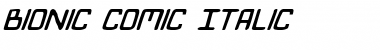 Bionic Comic Italic Font