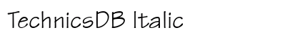 TechnicsDB Italic preview