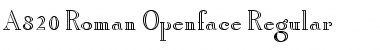 A820-Roman-Openface Font