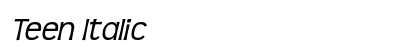 Teen Italic Preview