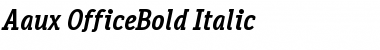 Aaux OfficeBold Italic Font