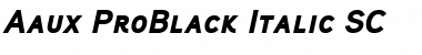 Aaux ProBlack Italic SC Font