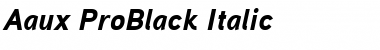 Aaux ProBlack Italic Font