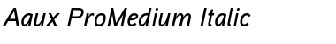 Aaux ProMedium Italic Font