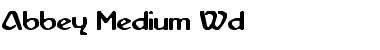Abbey-Medium Wd Font