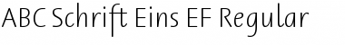 ABC Schrift Eins EF Regular Font