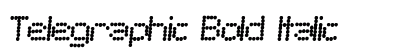 Telegraphic Bold Italic preview