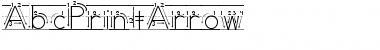 AbcPrintArrow Regular Font