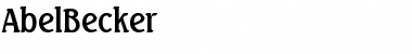 AbelBecker Regular Font AbelBecker Regular Font