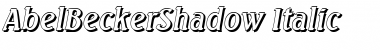 AbelBeckerShadow Italic Font