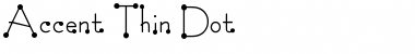 Accent Thin Dot Regular Font