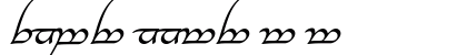 Tengwar Annatar Alt Italic