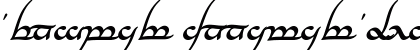 Tengwar Annatar Bold Italic preview