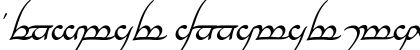 Tengwar Annatar Italic Preview