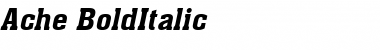 Ache BoldItalic Font
