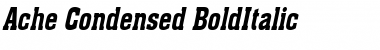 Ache Condensed BoldItalic Font