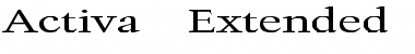 Activa Extended Font