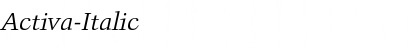 Download Activa-Italic Font Download Activa-Italic Font