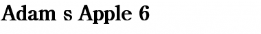 Adam's Apple 6 Bold Font