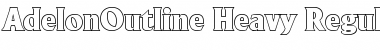 AdelonOutline-Heavy Regular Font
