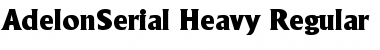 AdelonSerial-Heavy Regular Font