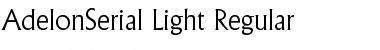 AdelonSerial-Light Font