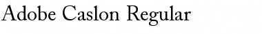 ACaslon Regular Regular Font
