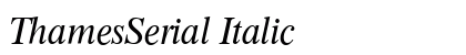 ThamesSerial Italic preview