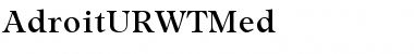 AdroitURWTMed Font