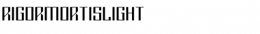 Download RigorMortis Light Font