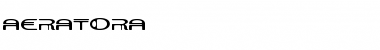 Aerator Regular Font Aerator Regular Font