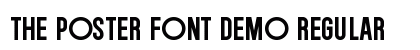THE POSTER FONT DEMO Regular preview