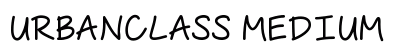 UrbanClass Medium preview