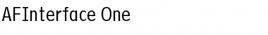 AFInterface Regular Font AFInterface Regular Font