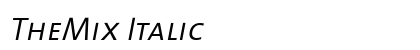 TheMix Italic Preview