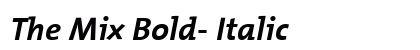 The Mix Bold- Italic preview