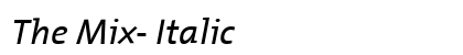 The Mix- Italic preview