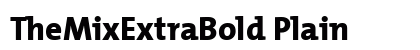 TheMixExtraBold Plain Preview