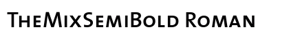 TheMixSemiBold Roman preview