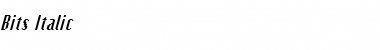 Bits Font